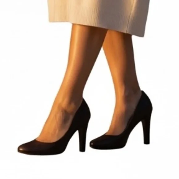 Lauren Ralph Lauren Sabrina 3.5" Heel Brown Pumps Size 7.5B - Picture 2 of 12